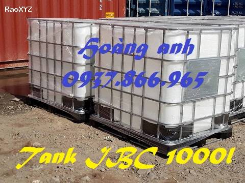 Bồn IBC cũ 1000l, bồn chứa chất lỏng, bồn công nghiệp, bồn nhựa, tank ibc 1000l cũ