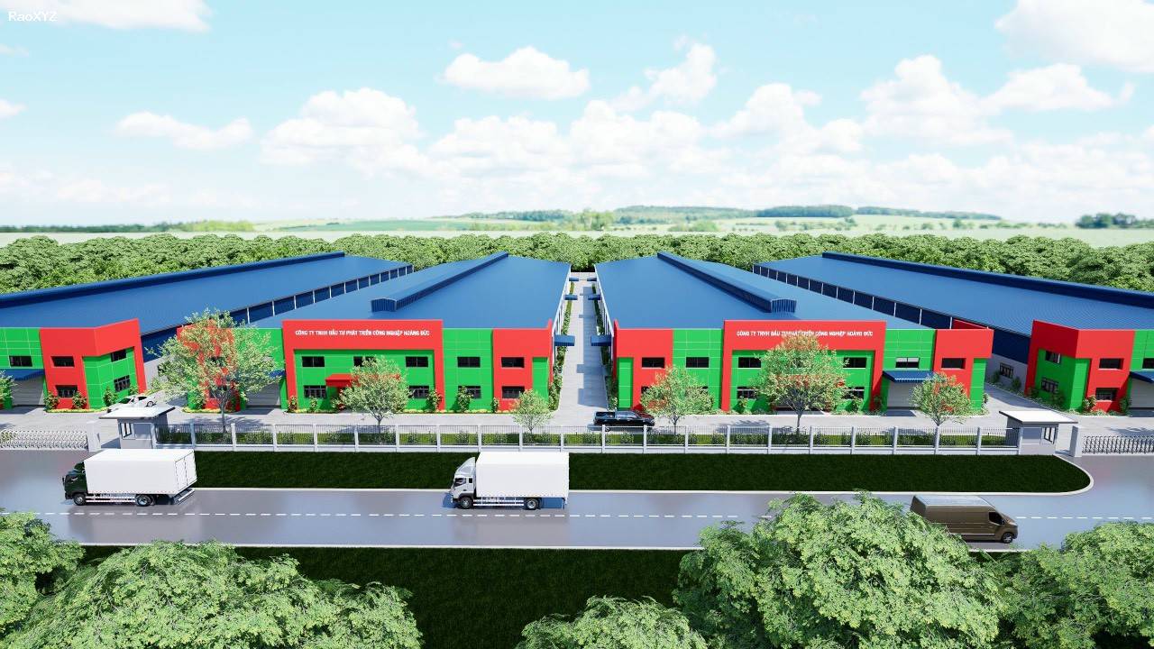 Cho thuê xưởng KCN Long Khánh Đồn Nai.Dự án xây dựng 4 nhà xưởng trên diện tích đất 3ha (30.000m²). giá Nhà xưởng: 3.5 USD/m².