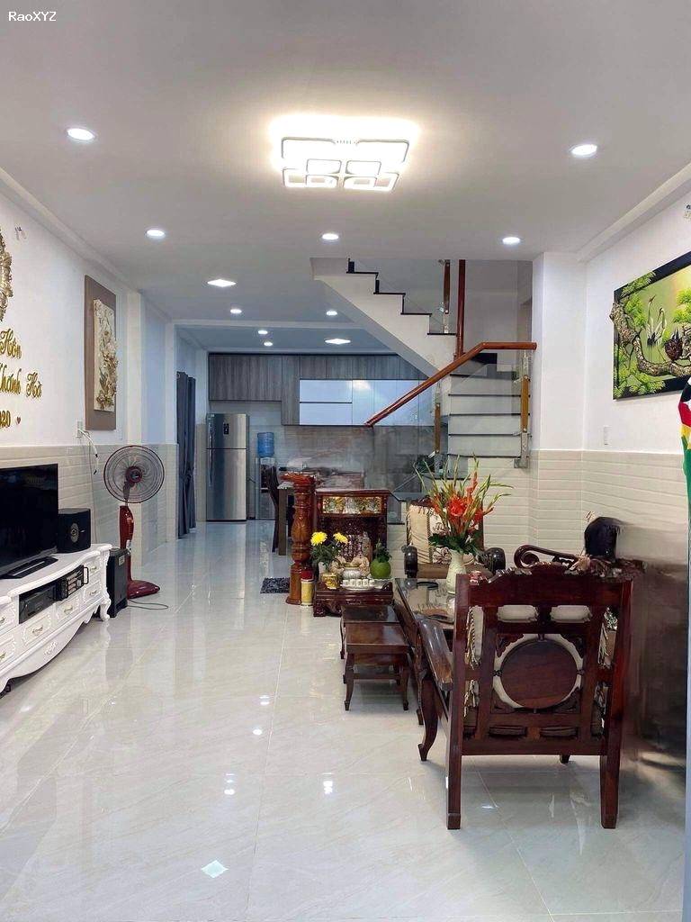 Nhà mới Nở Hậu 6.1m (4 tầng) đường Nguyễn Thị Tần P2-Q8 giá 6,28tỷ TL