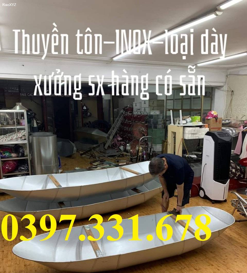 Thuyền inox đánh bắt cá, Thuyền tôn đánh cá, Thuyền tôn tròn