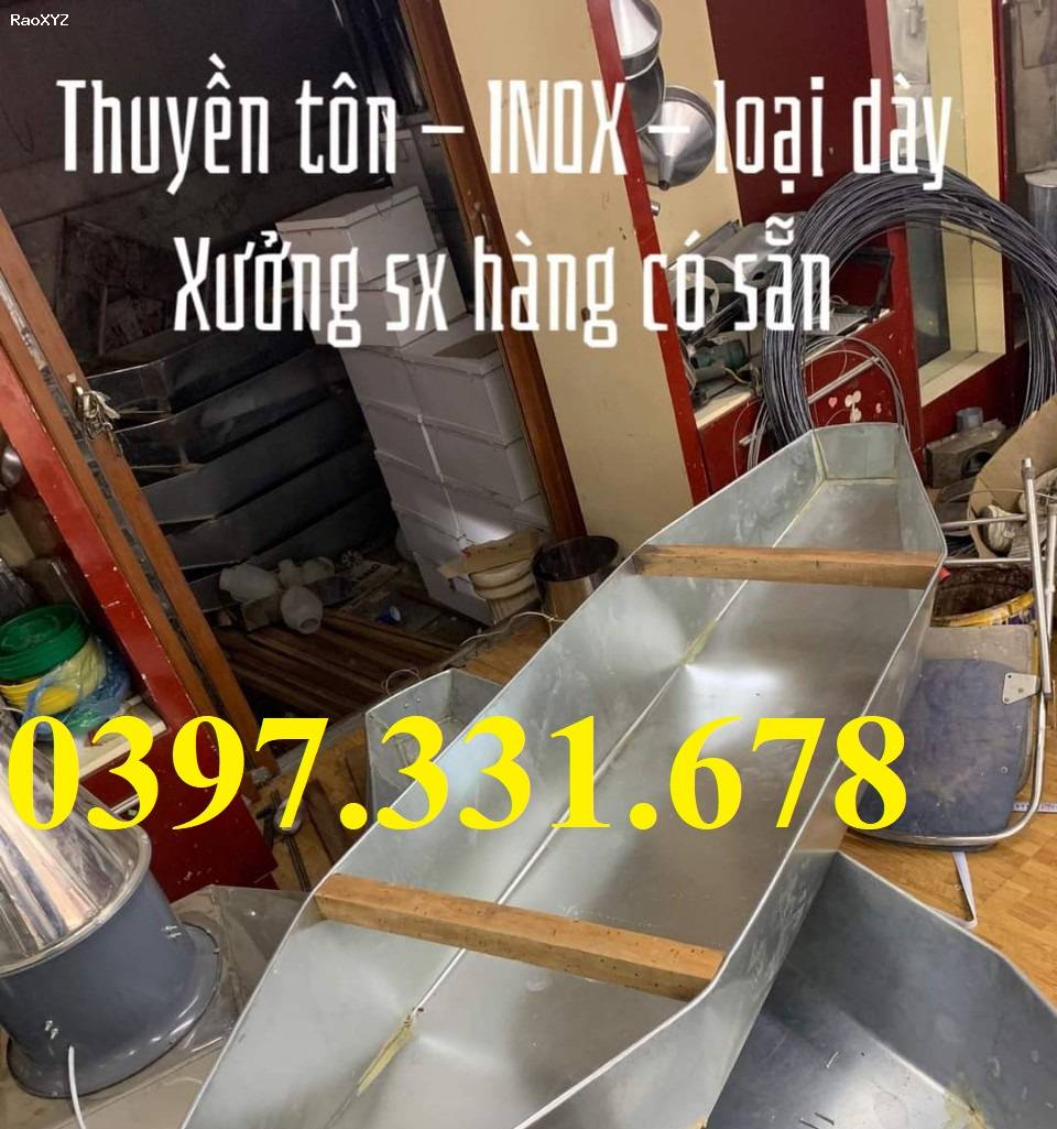 Thuyền inox đánh bắt cá, Thuyền tôn đánh cá, Thuyền tôn tròn