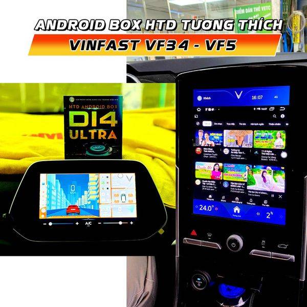 Android Box cho ô tô Vinfast