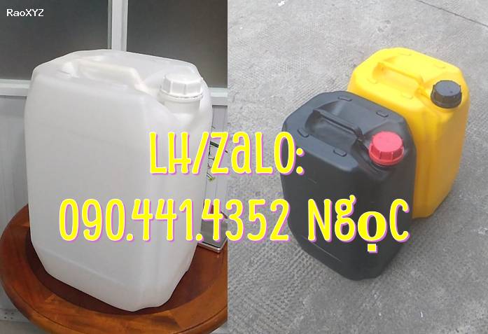 Can nhựa 10 lít đựng dầu, can nhựa 20 lít đựng xăng, cồn, can nhựa 25 lít đựng thành phần hoá học, can nhựa 30 lít đựng phụ gia ngành hoá học