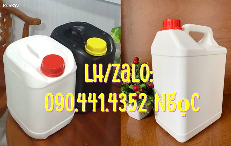 Can nhựa 5 lít đựng dầu, can nhựa 2 lít đựng nhớt, can 1 lít nhựa tròn, can nhựa 500ml vuông đựng hoá mỹ phẩm