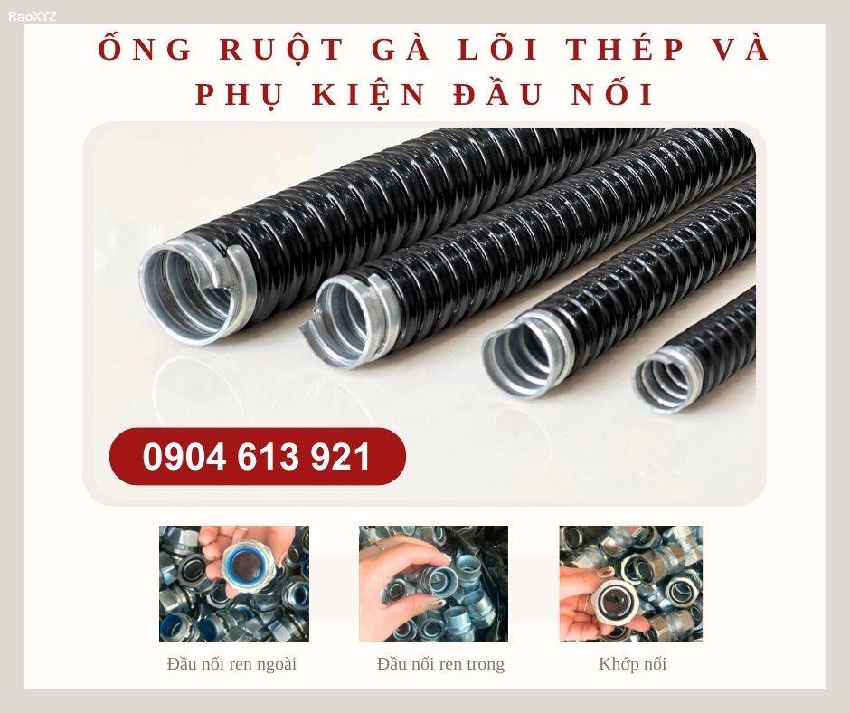 Ống ruột gà lõi thép/ ống kẽm đàn hồi phi 20 (1/2 inch)