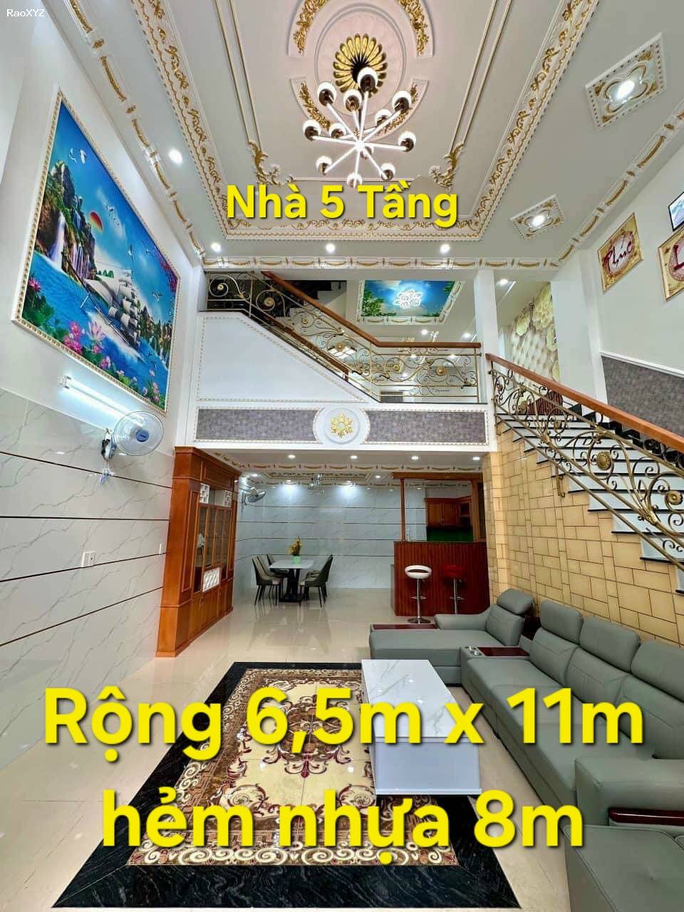 Bán nhà 6.5 x11, 5 tầng, Phường Bình Hưng Hòa A, Bình Tân, Nhinh 6.5 tỷ