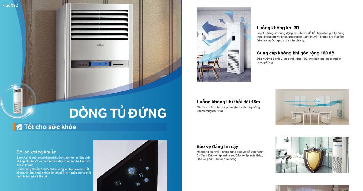 Bán & Lắp Đặt Máy Lạnh Tủ Đứng Aqua 5hp Giá Cạnh Tranh