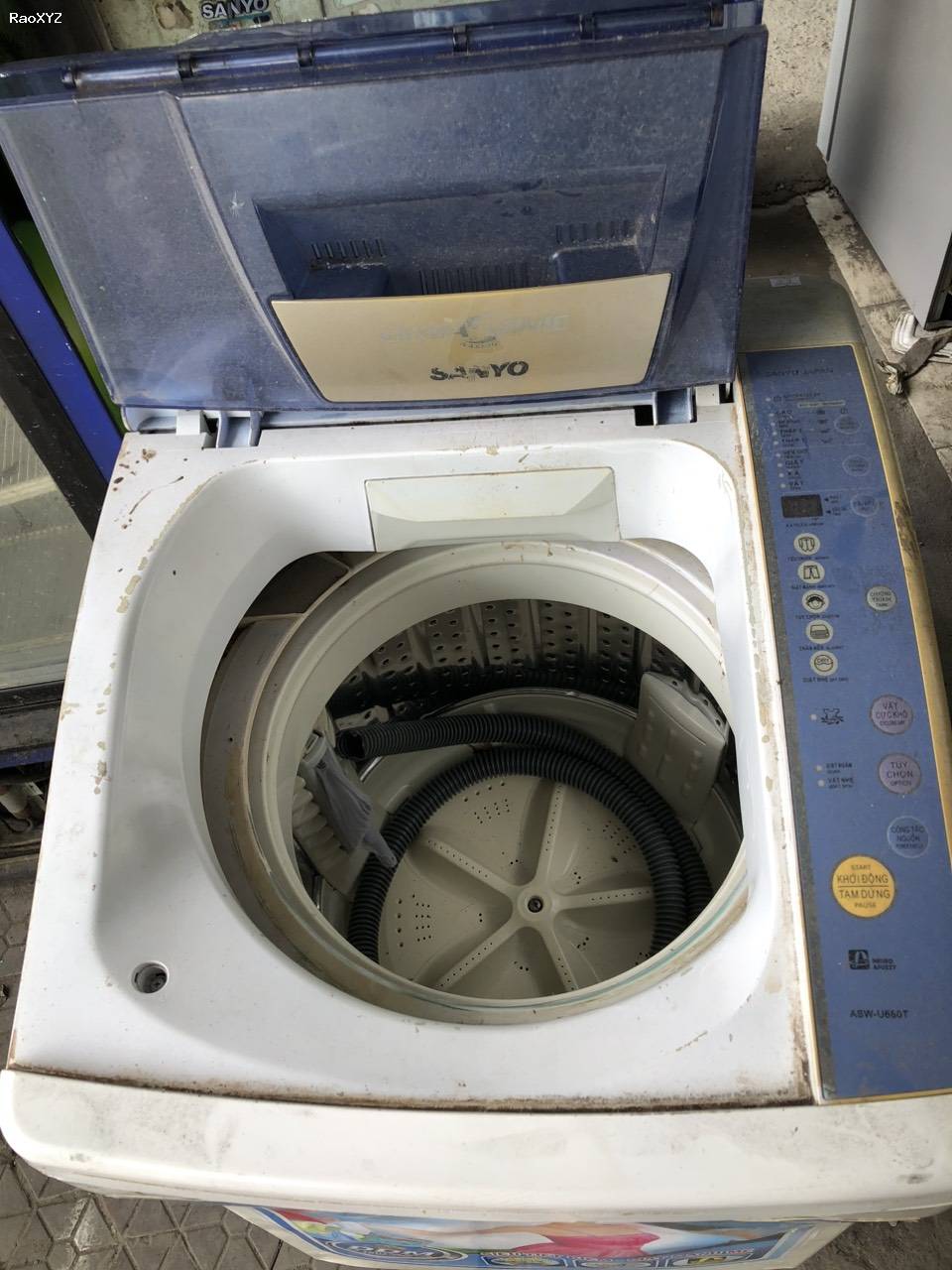 Máy giặt sanyo 6.8kg giặt tốt đã qua sử dụng