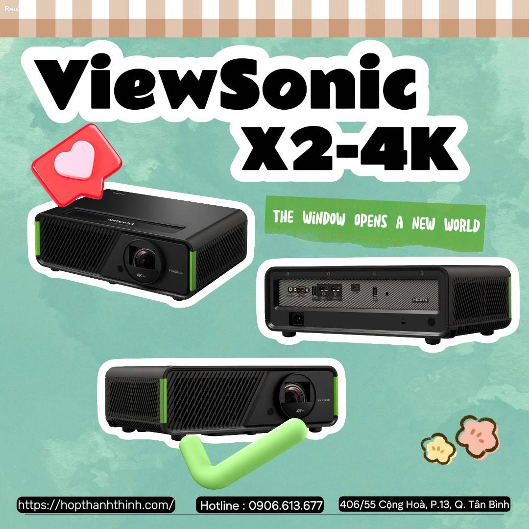 Máy chiếu 4K ViewSonic X2-4K ( máy chiếu gần )