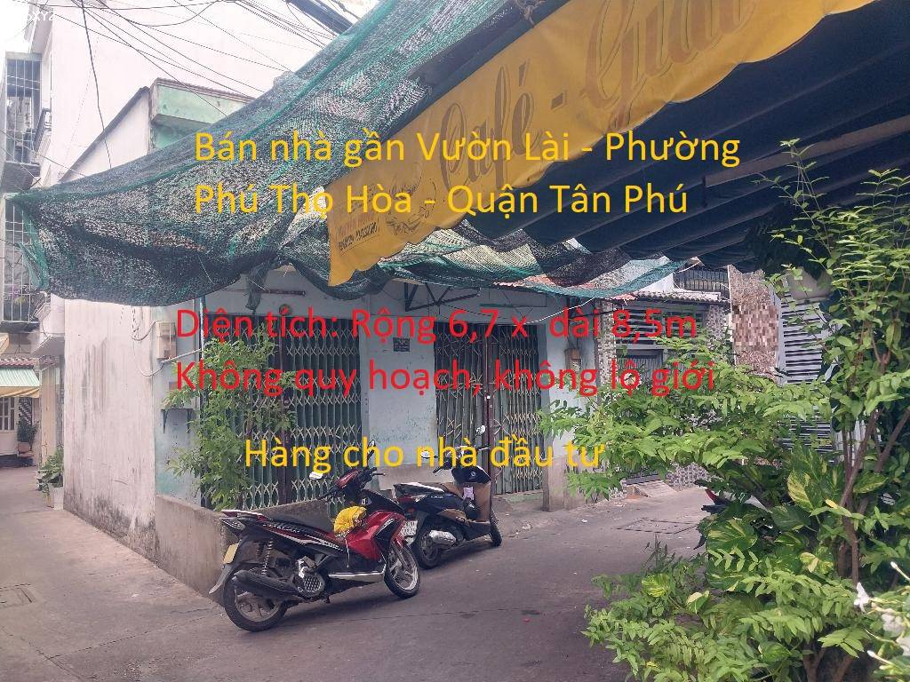 Bán nhà gần đường Vườn Lài - Phương Phú Thọ Hòa, Tân Phú, 6,7 x8.5, nhỉnh 3 tỷ 5