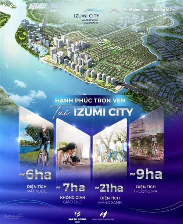Khu đô thị Izumi City Nam Long - Nhà phố/Shophouse/Biệt thự ven sông