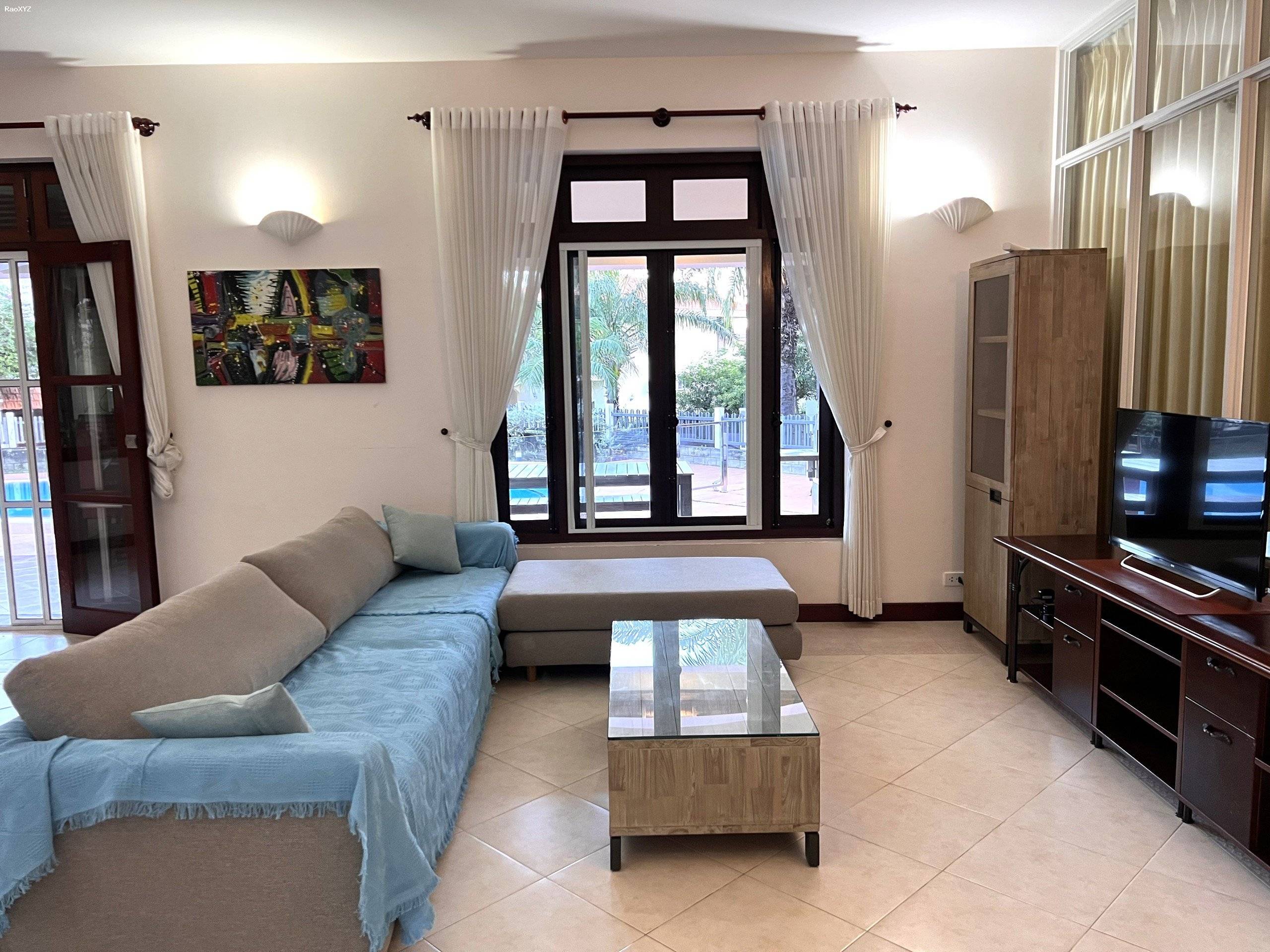 Cho thuê dài hạn Nhà/ Biệt thự/ Villa có hồ bơi khu Mũi Né Domaine, phường phú hài, Tp. Phan Thiết, Bình Thuận (kế bên đại học Phan Thiết), cách biển 500m