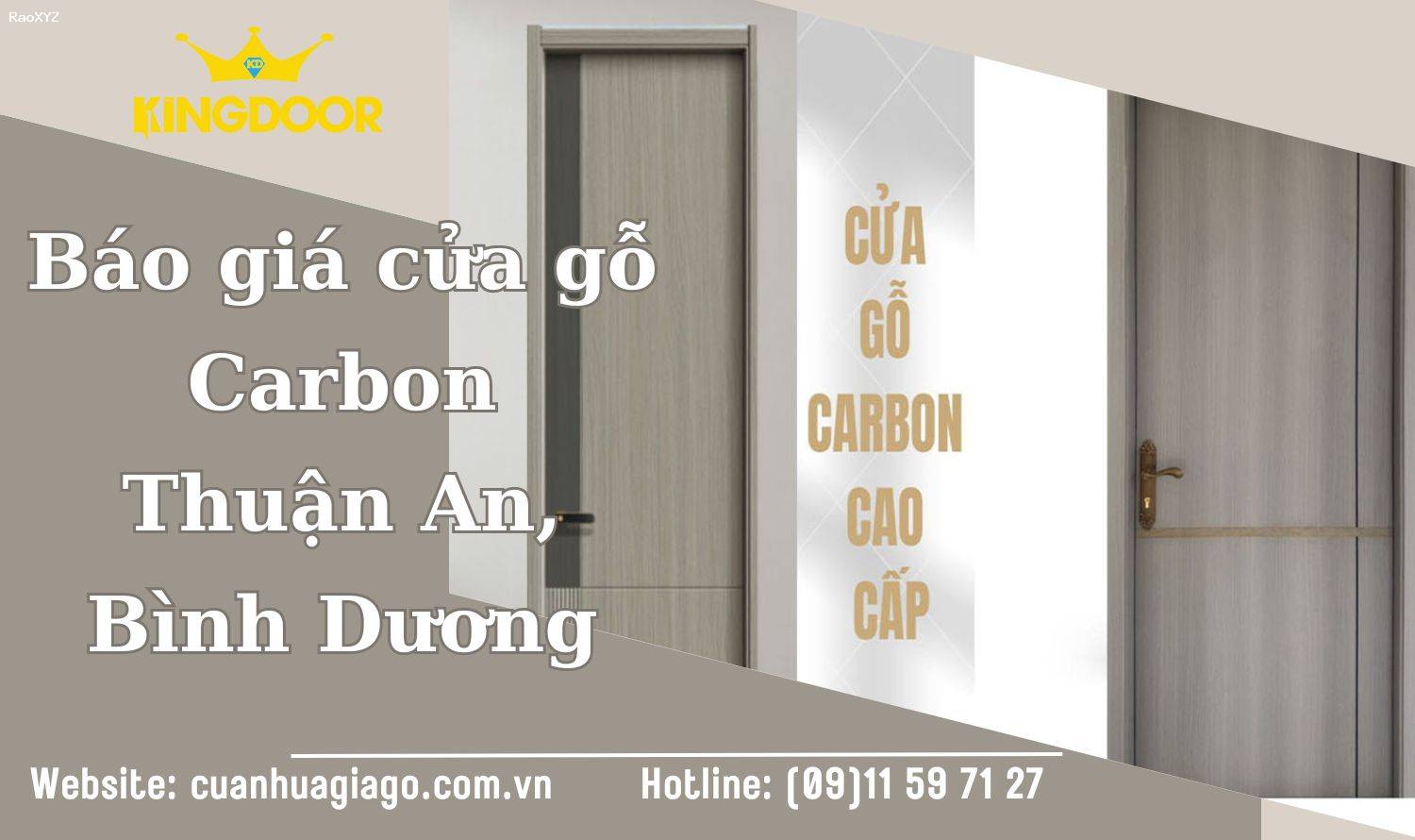 Báo giá cửa gỗ Carbon tại Thuận An, Bình Dương
