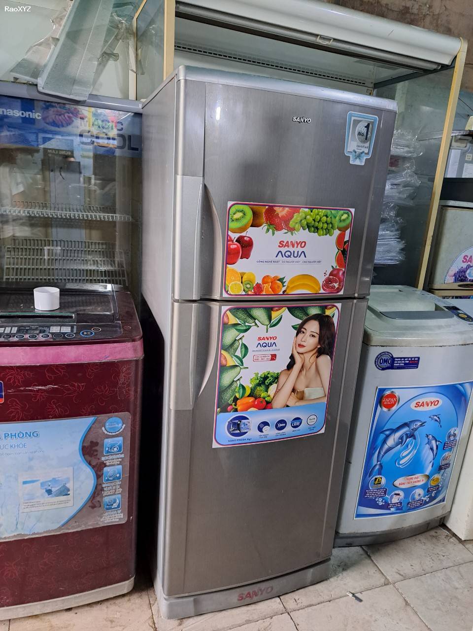 Tủ lạnh Sanyo 250lit không bám tuyết giá rẻ