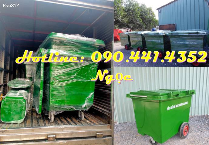 Thùng rác nhựa HDPE 1000 lít, xe đẩy rác 660 lít y tế, thùng đựng rác 660 lít công nghiệp, sx xe thu gom rác 1000 lít giá rẻ