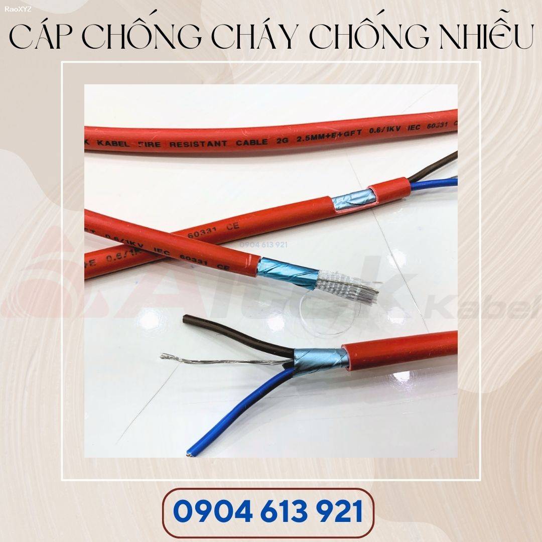 Cáp tín hiệu báo cháy 2x1.5mm2 vỏ LSZH chống cháy Altek Kabel