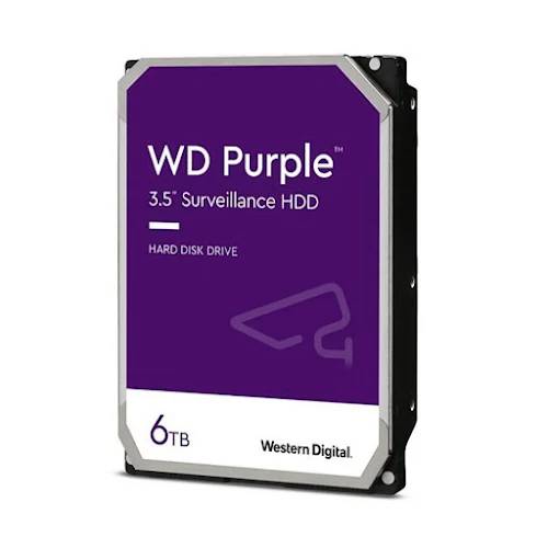 Ổ cứng camera Western Digital Purple 6TB WD64PURZ (3.5Inch/ 5640rpm/ Cache 256MB/ SATA3)