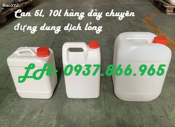 Can nhựa 5l, can nhựa đựng hoá chất các loại, can nhựa công nghiệp