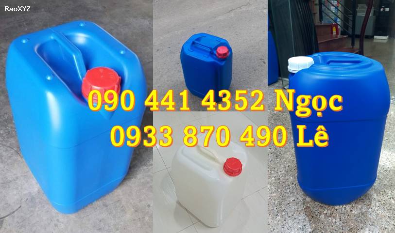 Thùng nhựa 10 lít đựng nước giặt, can nhựa 20 lít đựng chất tẩy rửa công nghiệp, can nhựa 25 lít đựng thuốc trừ sâu, can nhựa 30 lít đựng nông dược