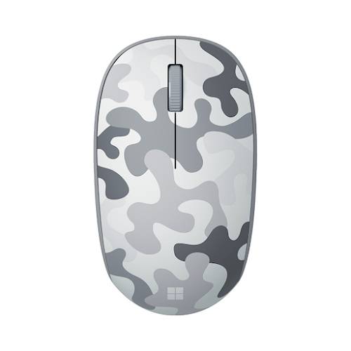 Chuột không dây bluetooth Microsoft Camo (Xám trắng)