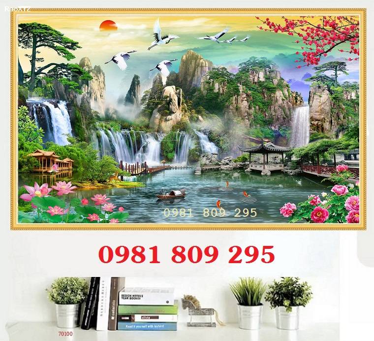 Tranh gạch 3d phong cảnh - phong thủy  QP888