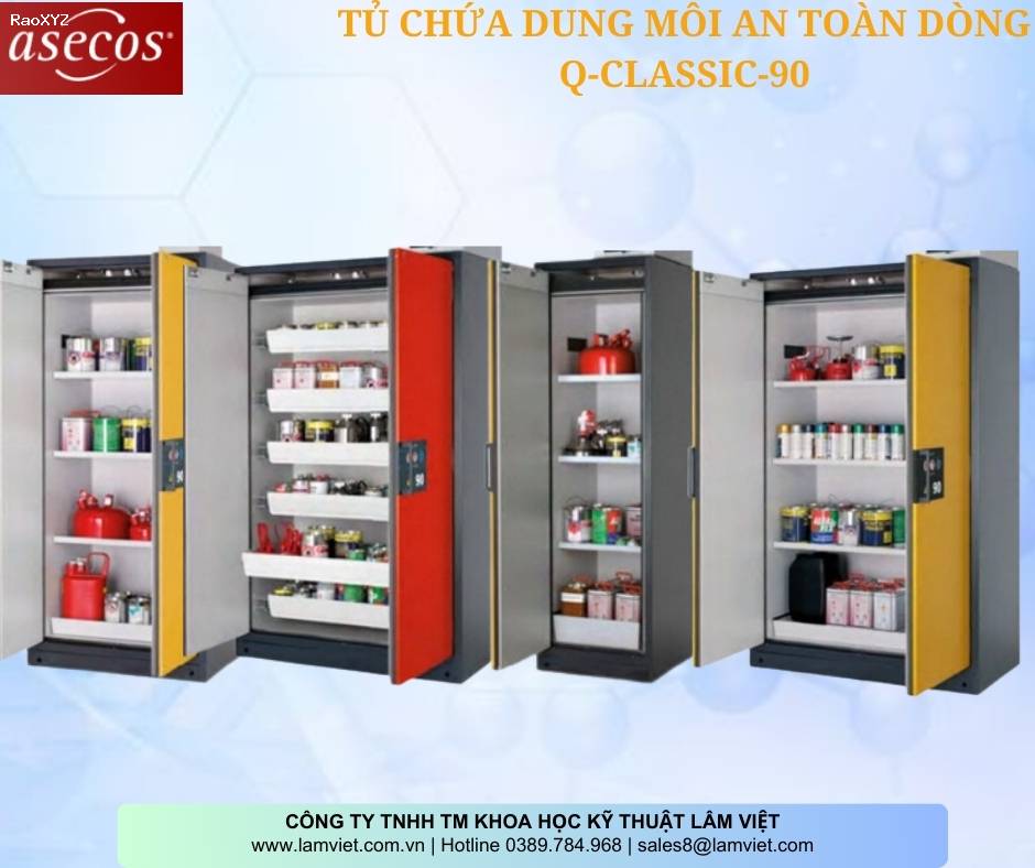 Tủ Chứa Dung Môi An Toàn Cho Phòng Thí Nghiệm Q-CLASSIC-90