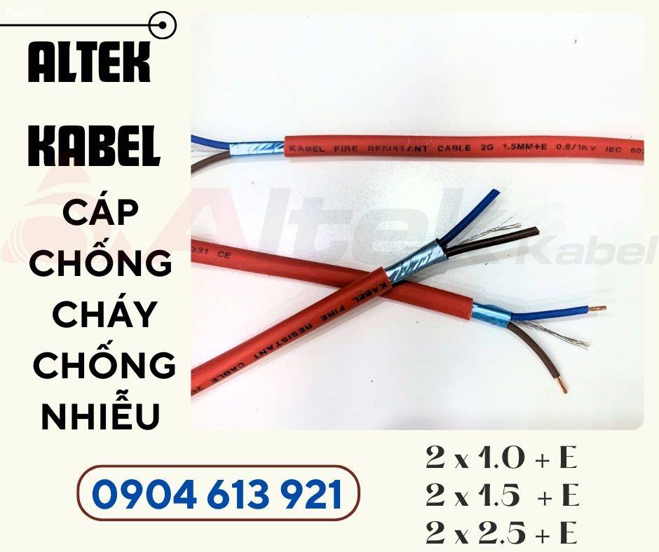 Cáp chống cháy chống nhiễu Altek Kabel SCC 2x1.0mm