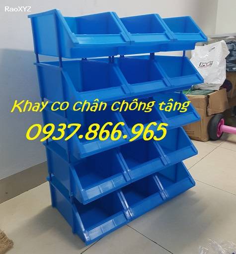 Kệ phụ tùng, khay đựng dụng cụ cơ khí, khay đựng phụ tùng ô tô, khay a8, khay có chân chống tầng vát đầu