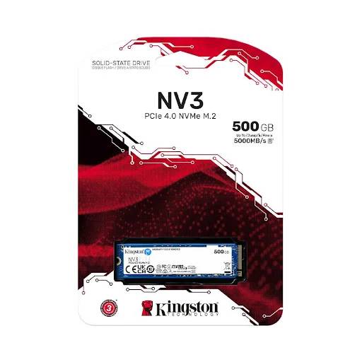 Ổ cứng SSD Kingston 500GB / M.2 2280 / 5000/3000MB/s (SNV3S/500G)