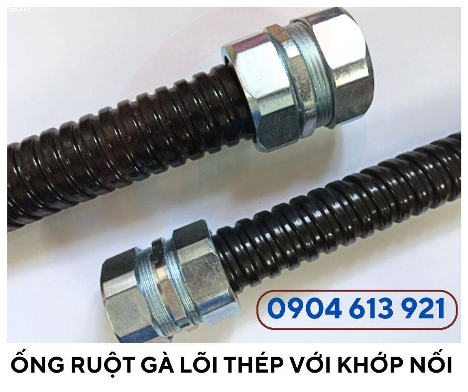 Ống ruột gà lõi thép / ống kẽm đàn hồi phi 32 ( ống 1 inch)