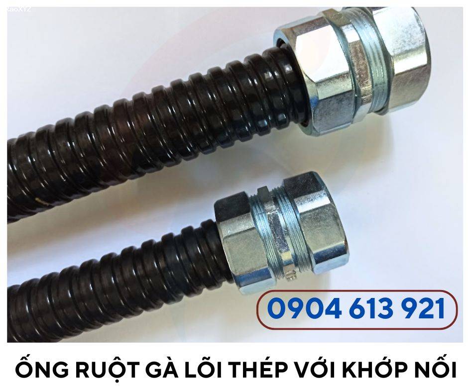 Ống ruột gà lõi thép / ống kẽm đàn hồi phi 32 ( ống 1 inch)