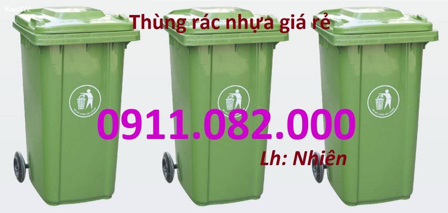 Chuyên cung cấp thùng rác giá rẻ, giao hàng tận nơi trên toàn quốc, thùng rác 120l 240l- lh 0911082000