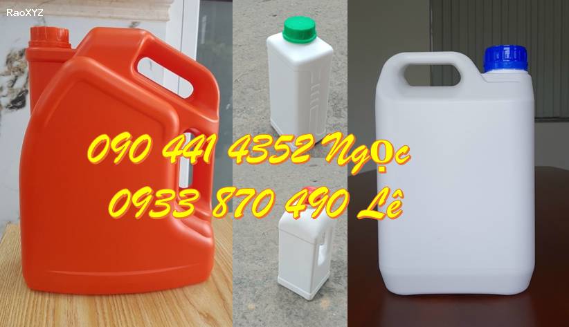 Can nhựa 500ml đựng hoá chất, can nhựa 1 lít đựng cồn, can nhựa đựng 2 lít chất lỏng hoá học, can nhựa 5 lít vuông đựng dung dịch